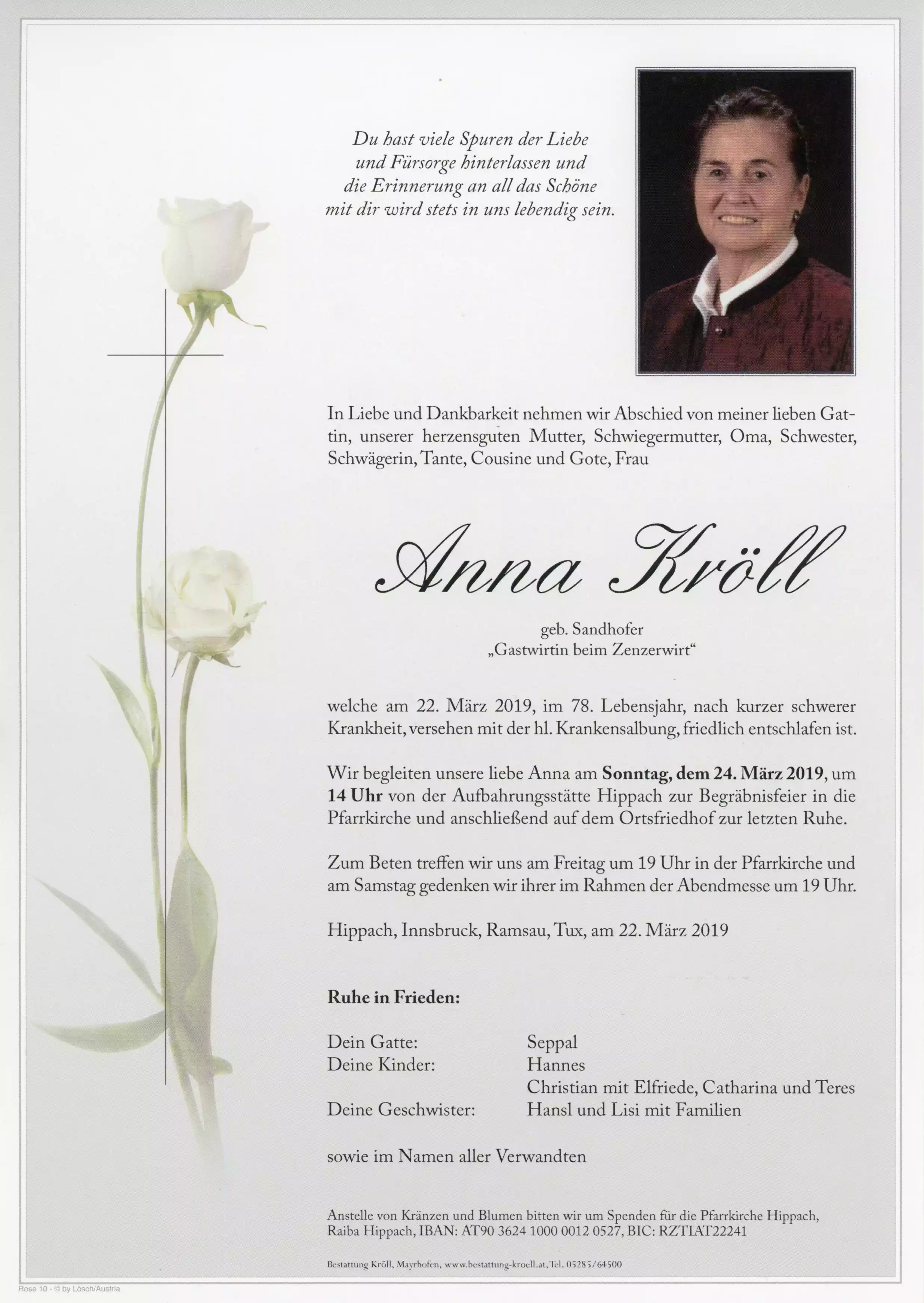 Parte von Anna Kröll